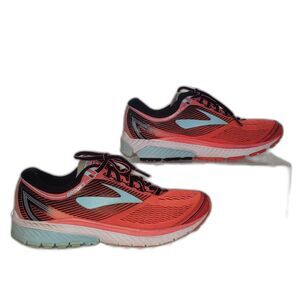 BROOKS Ghost 10 Orange and Blue Sneakers Running Shoes Womens Size 8